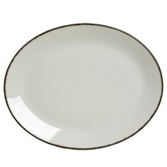 Steelite 17560145 Charcoal Dapple Oval Platter