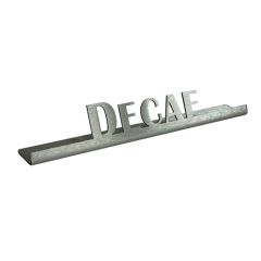 Service Ideas 1C-BF-DECAF-SIGN Beverage ID Sign, "Decaf", 1"H x 6-1/2"W