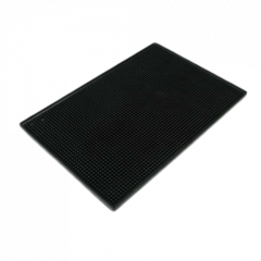 Thunder Group PLSVM1218BL 12"x18" Black Plastic Bar Service Mat