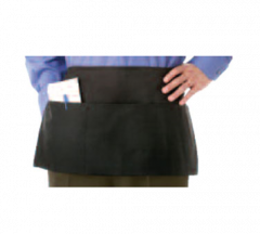 John Ritzenthaler 605PS-BK Chef Revival 3 Pocket Waist Apron