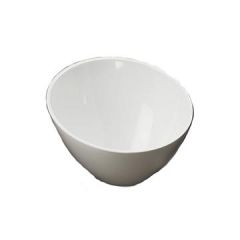 American Metalcraft MELSL82 8" Endurance White Slanted Round Bowl