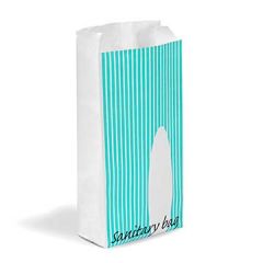 Bagcraft 300314 4" x 2" x 9" 'Nap Sack' Sanitary Napkin Disposal Bags