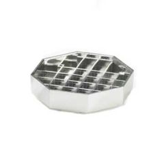 Cal-Mil 308-4-49 4" Chrome Octagon Standard Drip Tray