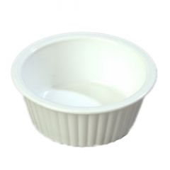 Carlisle 084402 2 oz White Fluted San Ramekin