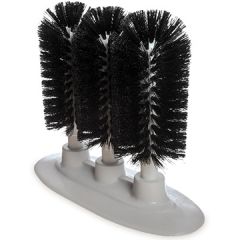 Carlisle 4046103 Sparta 8" Triple Glass Washer Brush Black