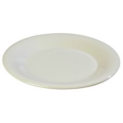 Carlisle 4301042 Durus 10 1/2" Bone Wide Rim Dinner Plate-Melamine