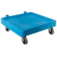 Carlisle C223614 E-Z Glide Blue Poly Warewashing Rack Dolly