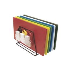 Focus CBRK-6N 12" x 9" x 10" Black Steel Cutting Board Rack