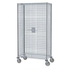 Metro SEC33EC  21" x 40" Mobile Chrome Security Unit without Shelves