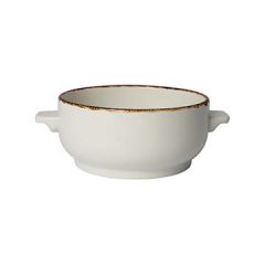 Steelite 1714B828 Brown Dapple 15 oz Soup Bowl Base